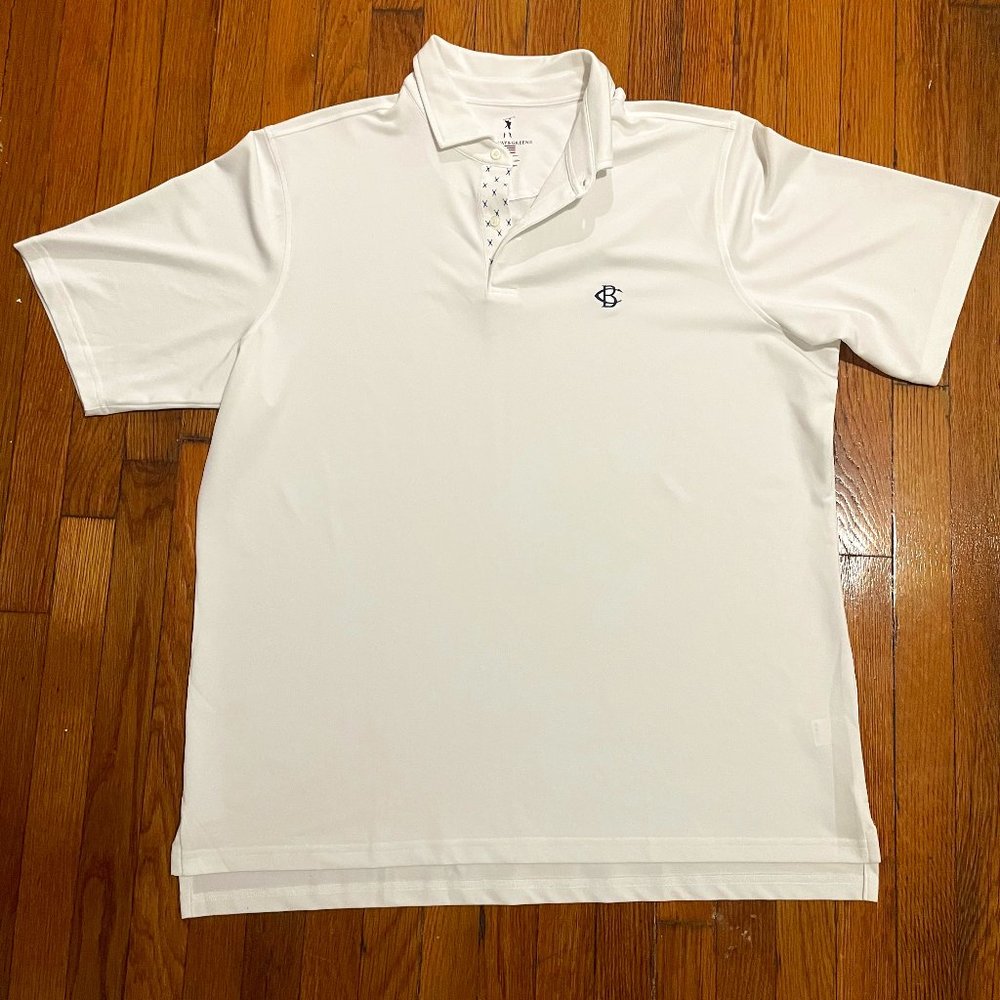 White Fairway & Greene Golf Shirt- Canoe Brook Course Logo